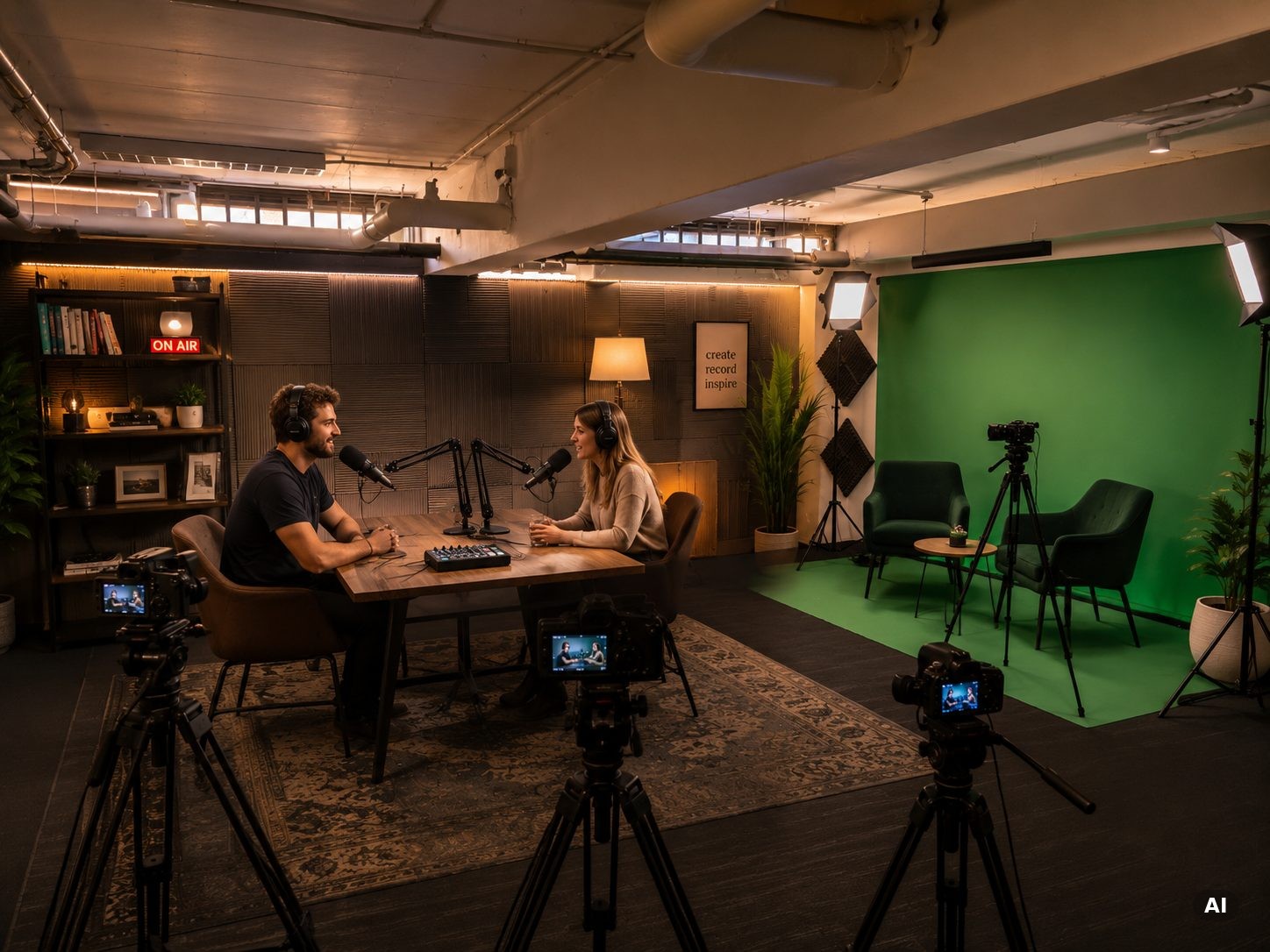 Media- en podcaststudio